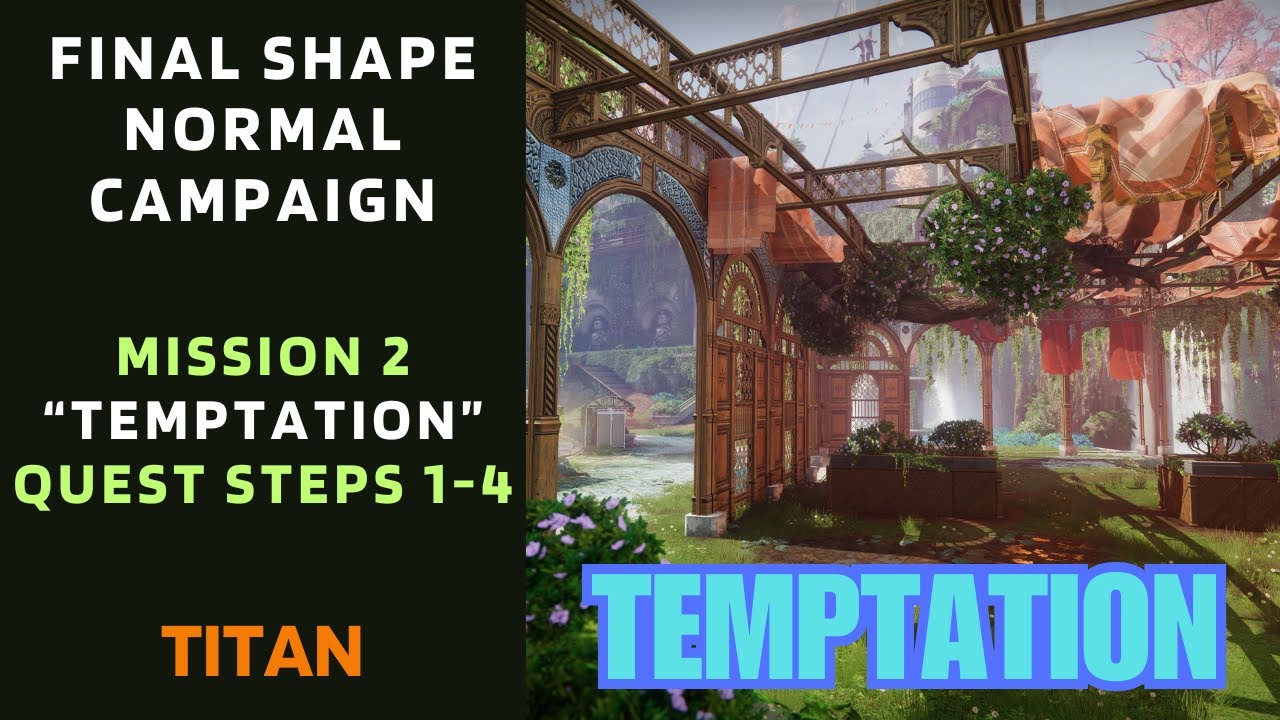 Solo "Temptation" Mission including cutscenes - Final Shape Campaign Mission 2 - Destiny 2
