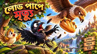 লোভী কাকের কী হলো 😱||  টুনটুনি, কাক আর চিলের গল্প || Bengali Fairy Tales