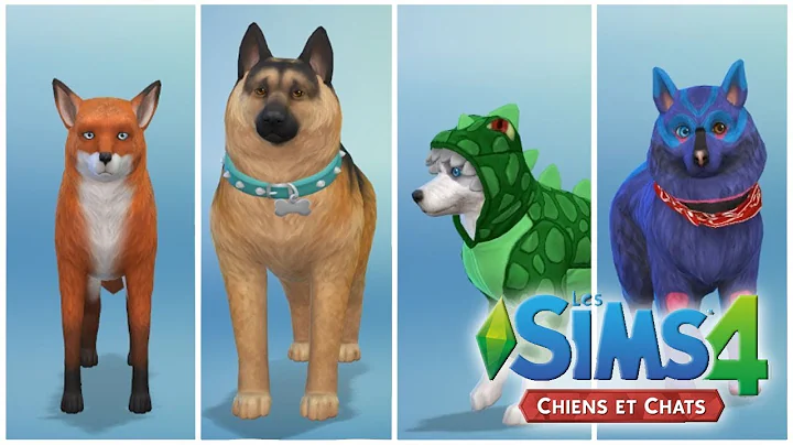 MES CREATIONS RENARD ET CHIENS - SIMS 4 CHIEN ET C...