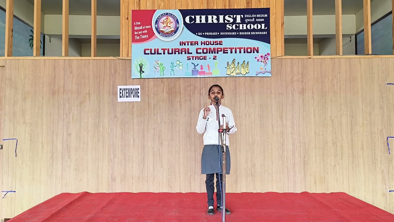 EXTEMPORE COMPETITION IN CHRIST SCHOOL [CULTURAL 2025 ENG. MED.]