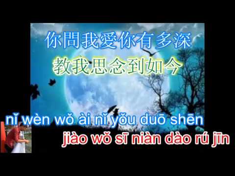 Ánh trăng nói hộ lòng em - 月亮代表我的心 - Teresa Teng - karaoke