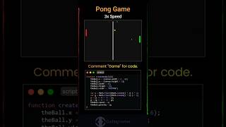 Pong Game using HTML CSS JavaScript #coding #bca #programming #viral #shorts