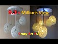 Make a Home Made Wrapped Balloon Lamp| Easy Home Made Lamp by Crazy Art 4 U