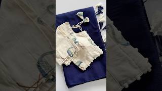 949 Only Mulmul Cotton Checks Saree With Handmade Latkan & Khaadi Blouse