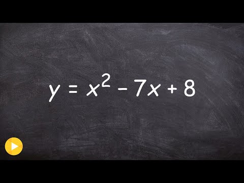 Graph a quadratic equation with vertex and line of symmetry