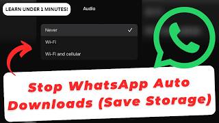 Cara Menghentikan Unduhan Otomatis WhatsApp & Menghemat Penyimpanan screenshot 5