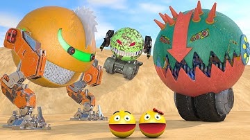 Pacman Best Adventures Compilation | Pacman vs Shredder, ChainSaw, Walking, Tracked & Combat Robots