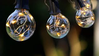 Novtech Outdoor Patio String Lights 58FT 50Bulbs Waterproof LED Outdoor String Lights