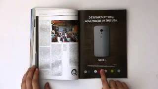 Moto X Ad - WIRED Interactive Print Ad