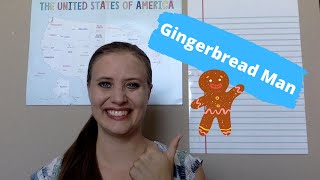 GINGERBREAD MAN Part #3 - Preschool and Kindergarten Art