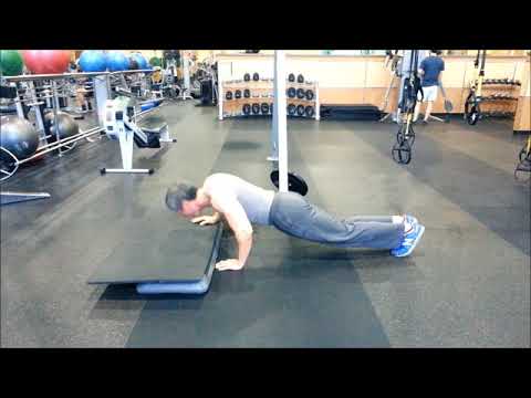 Lizard Push Ups On Stepper