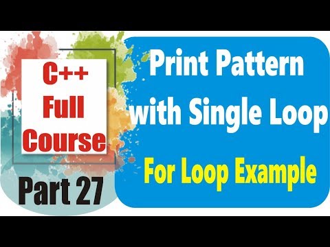 Print Pattern C++ with single loop Part 27 | C++ Programming in URDU/HINDI | Triangle