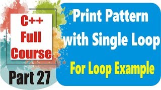 Famous Print Pattern C++ with single loop Part 27 | C++ Programming in URDU/HINDI | Triangle Net Worth