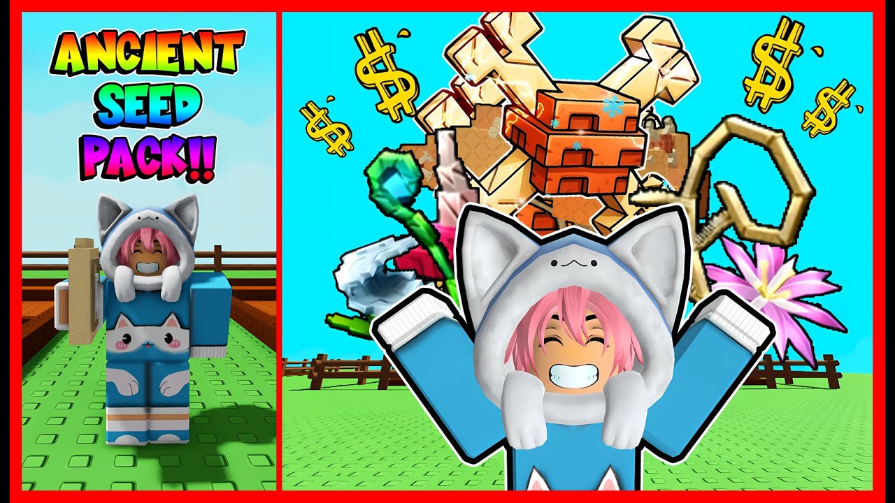 ATUN GACHA ANCIENT SEED PACK DAN MENDAPATKAN SEED LANGKA !! ROBLOX