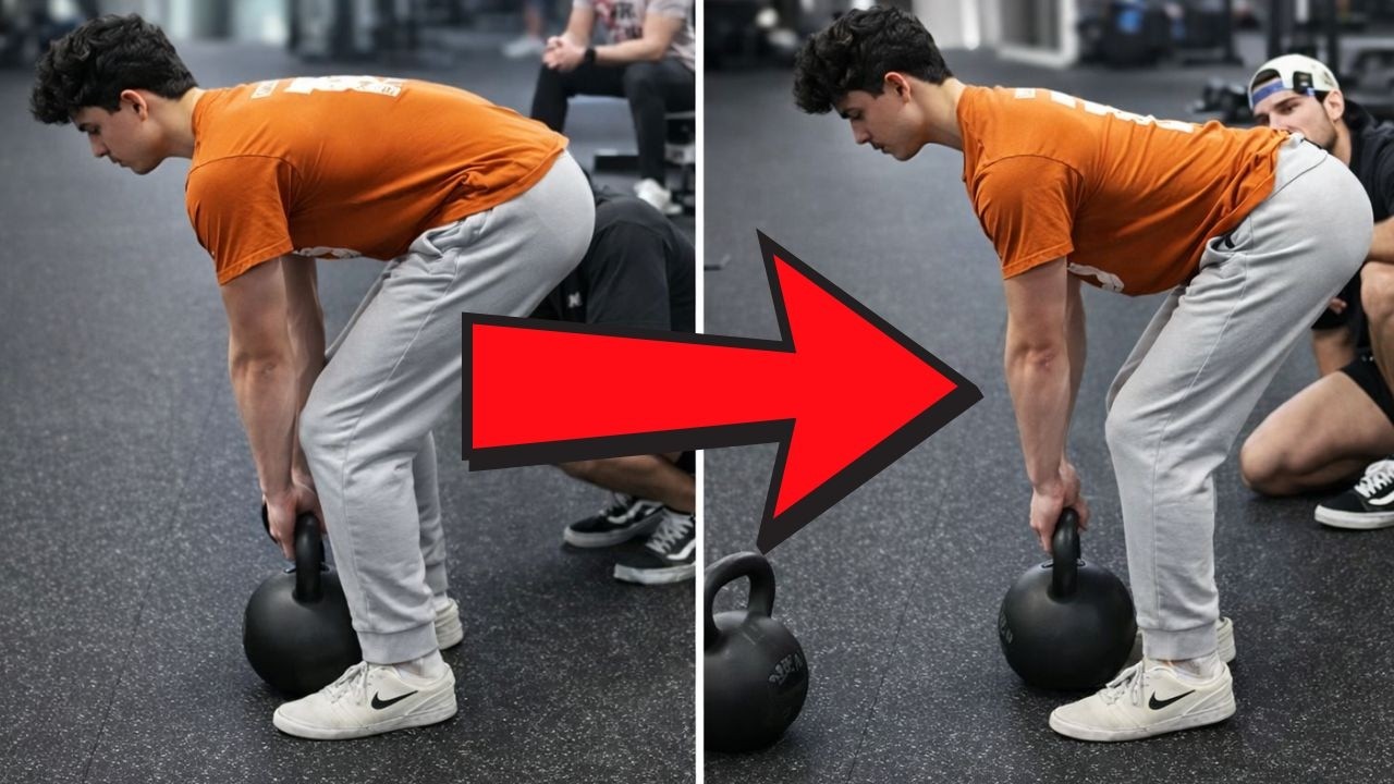 Посмотрите, как он преобразился за 2 минуты в становой тяге (тренировка с Беном)
