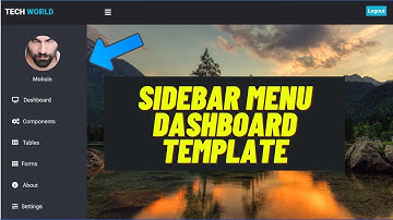 Sidebar Menu Dashboard Template UI | Side Navigation Bar Only Using CSS and HTML