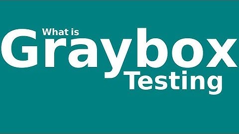 What is Gray Box Testing