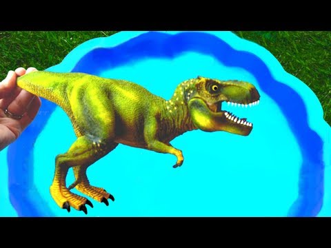 Lots of Wild Animal and Dinosaur Toys - Learn Animal Names
