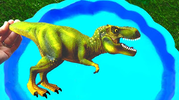 Lots of Wild Animal and Dinosaur Toys - Learn Animal Names