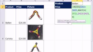 Excel Magic Trick 881: Lookup Picture with INDEX & MATCH functions instead of INDIRECT Function
