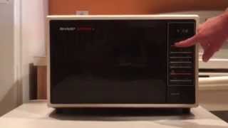 Sharp Carousel II 2 Microwave Demonstration Setup
