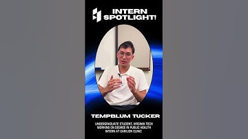 Intern Spotlight - Tempblum Tucker
