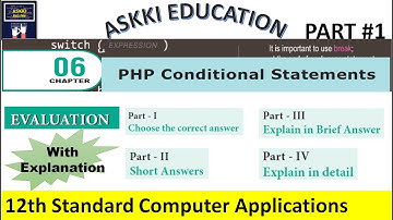 💥 12th Computer Applications Chapter 6 - Book back Questions & Answers | English Medium | Part #1