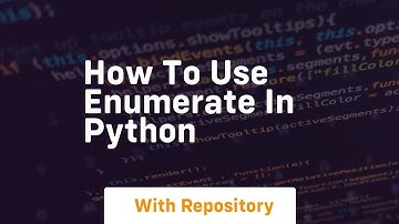 how to use enumerate in python