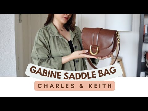 CHARLES & KEITH Gabine Saddle Bag - Dark Brown | Review