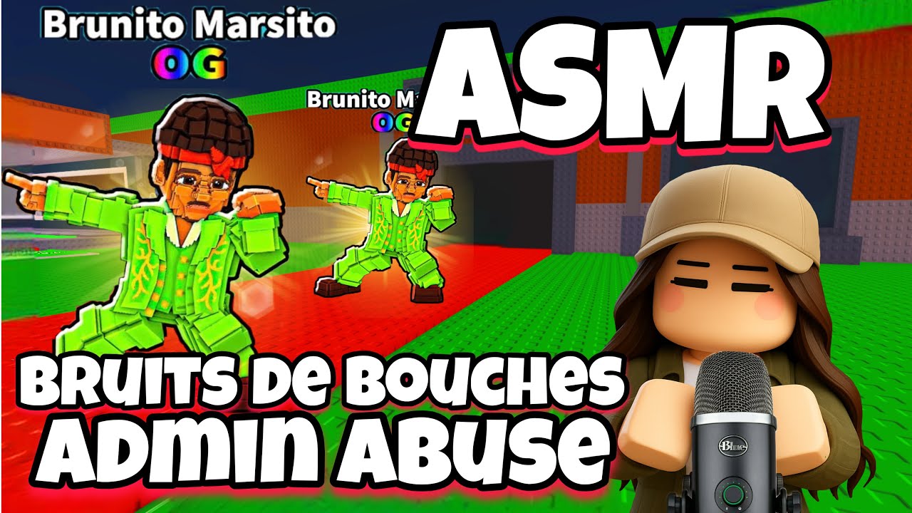 ASMR Français • BRUITS DE BOUCHE ET CHUCHOTEMENT SUR STEAL A BRAINROT ADMIN ABUSE ! 😴👄