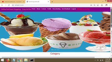 Ice Cream Shop Project  || Python Django Bootstrap