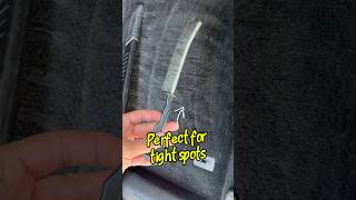 This tiny brush gets into spots your fingers can’t! . A must-have for deep cleaning#DetailingTools