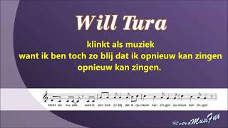 Video thumbnail of "Will Tura - Mooi 't leven is mooi - Karaoke"