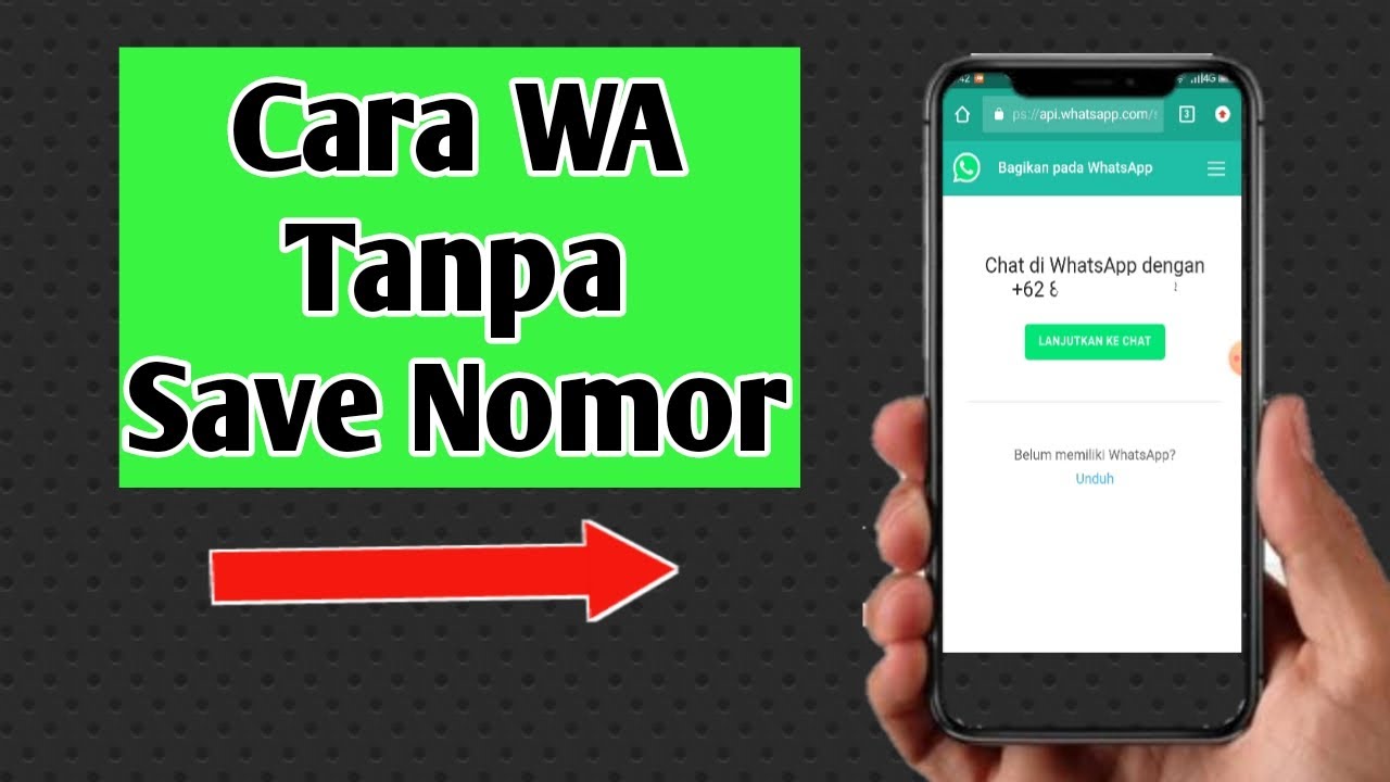 Cara wa tanpa menyimpan nomor hp 