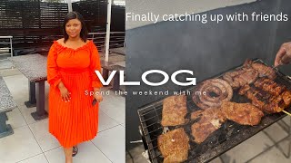 VLOG:Spend the weekend with me|Finally catching up with friends|braai|South African YouTuber #fyp