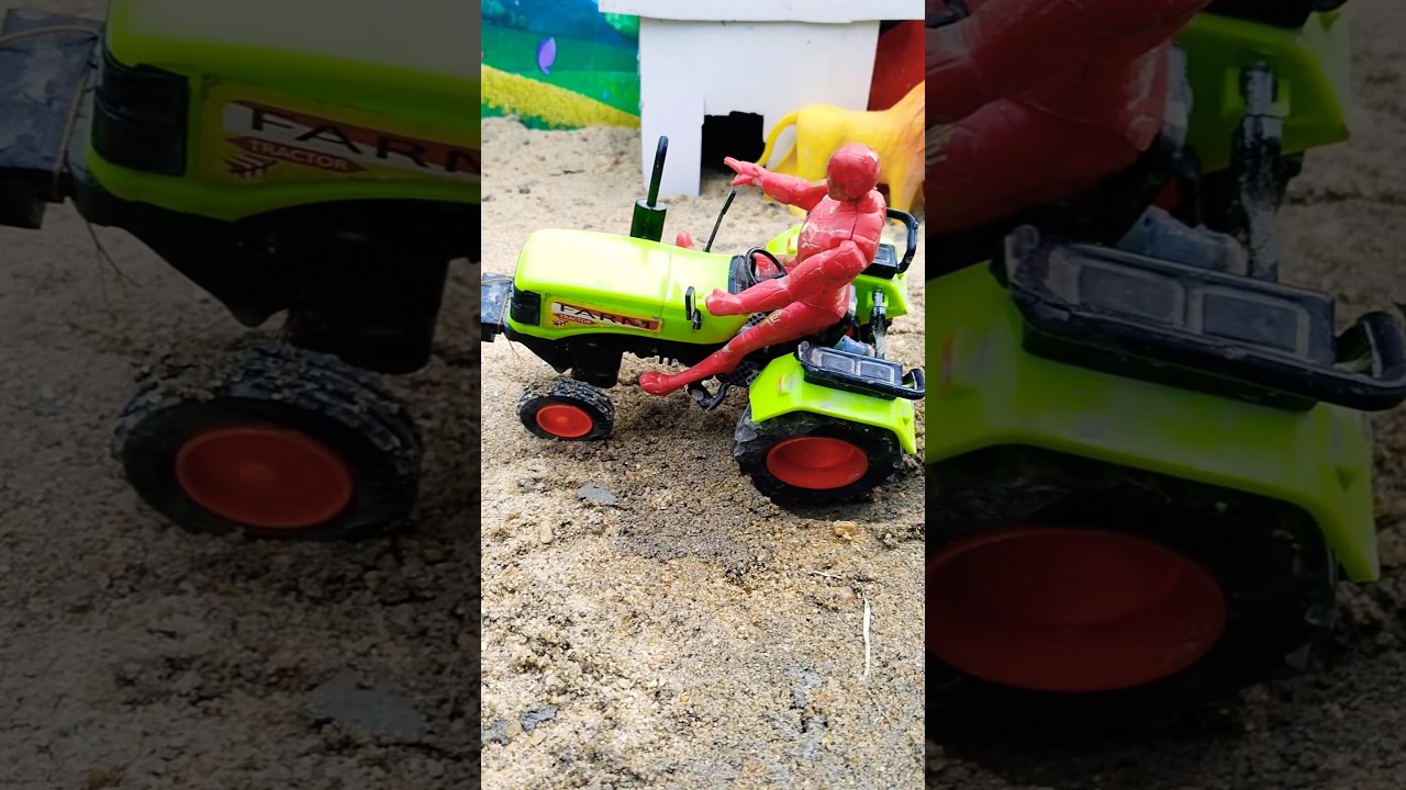 DIY mini road repairing construction video | mini tractor machine video | #youtubeshorts #shorts