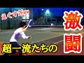 東北高校出身ふたりの乱打が豪打 & 快音の連続でやばい【ソフトテニス】
