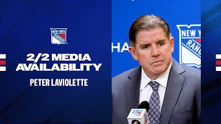 NYR vs VGK: Peter Laviolette Postgame Media Availability | Feb. 2, 2025
