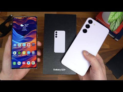 Samsung Galaxy S23 Plus Unboxing! (vs S23 Ultra)