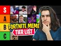 So I Ranked EVERY Fortnite Meme...