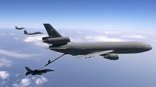 amazingg!!!! KC-10 Extender is an airborne refueling aircraft🔥🔥