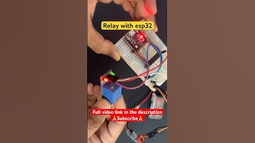Control relay with esp32 #relay #shorts #esp32 #hashincludeelectronics #arduino #breadboard