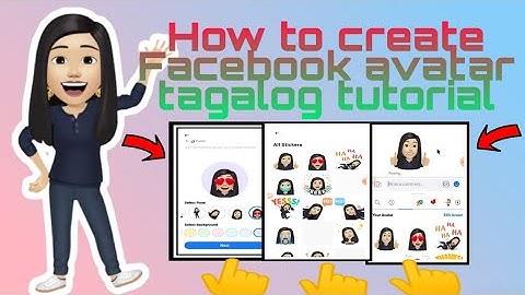 How to create Facebook avatar Tagalog tutorial