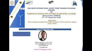 Day 1 :Session 1 POWER ELECTRONICS APPLICATIONS TO INDUSTRIAL SYSTEMS
