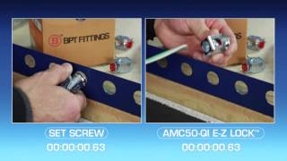 Bridgeport's New AMC-50QI is the quickest MC fitting to install!