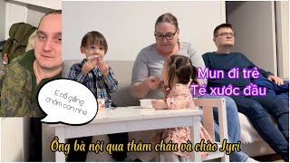 ÔNG BÀ NỘI QUA CHƠI VỚI CHÁU VÀ TẠM BIỆT JYRI LÊN ĐƯỜNG ĐI LÍNH ...