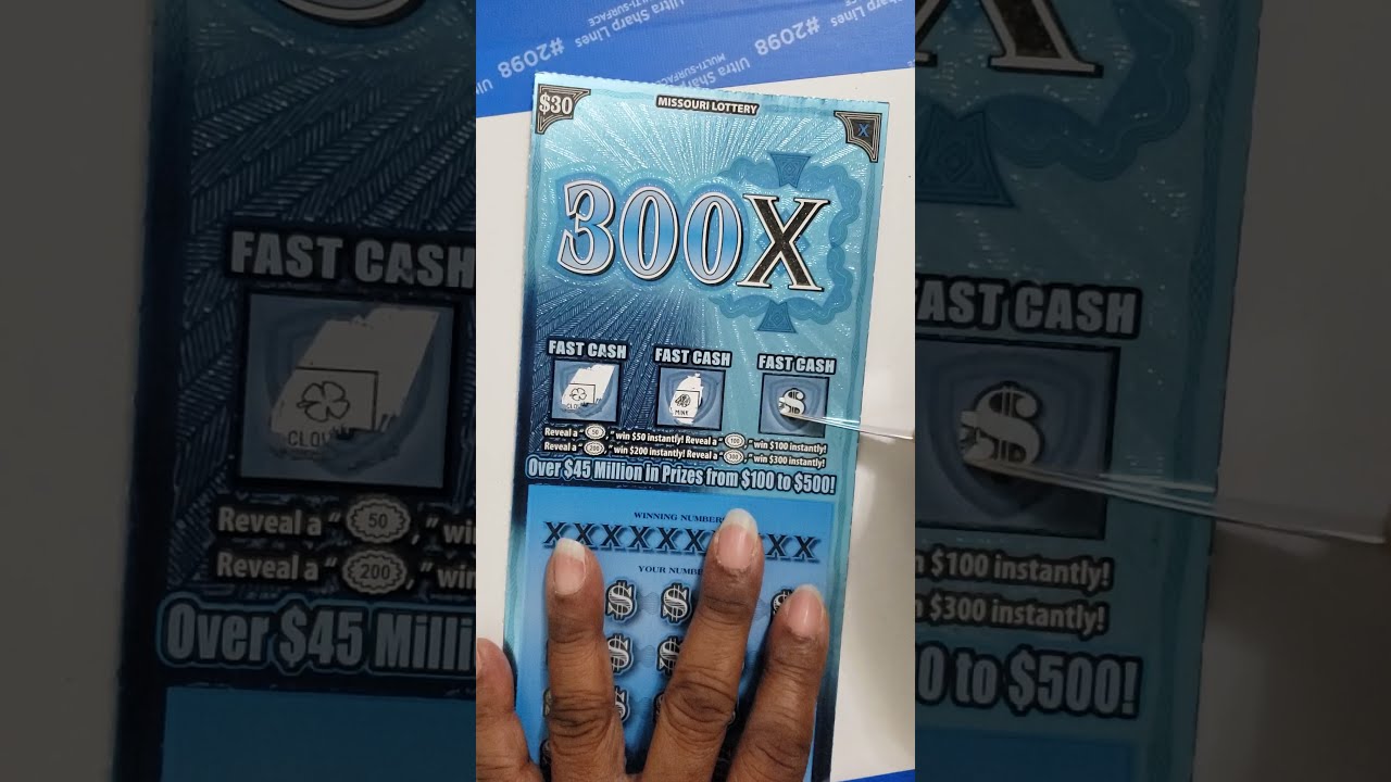 30300X Missouri Lottery Tickets payout big scratcher YouTube