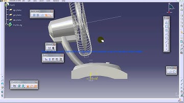 Catia V5 Tutorials|P4 How to create a Table Fan|Product Design Engineering Beginner