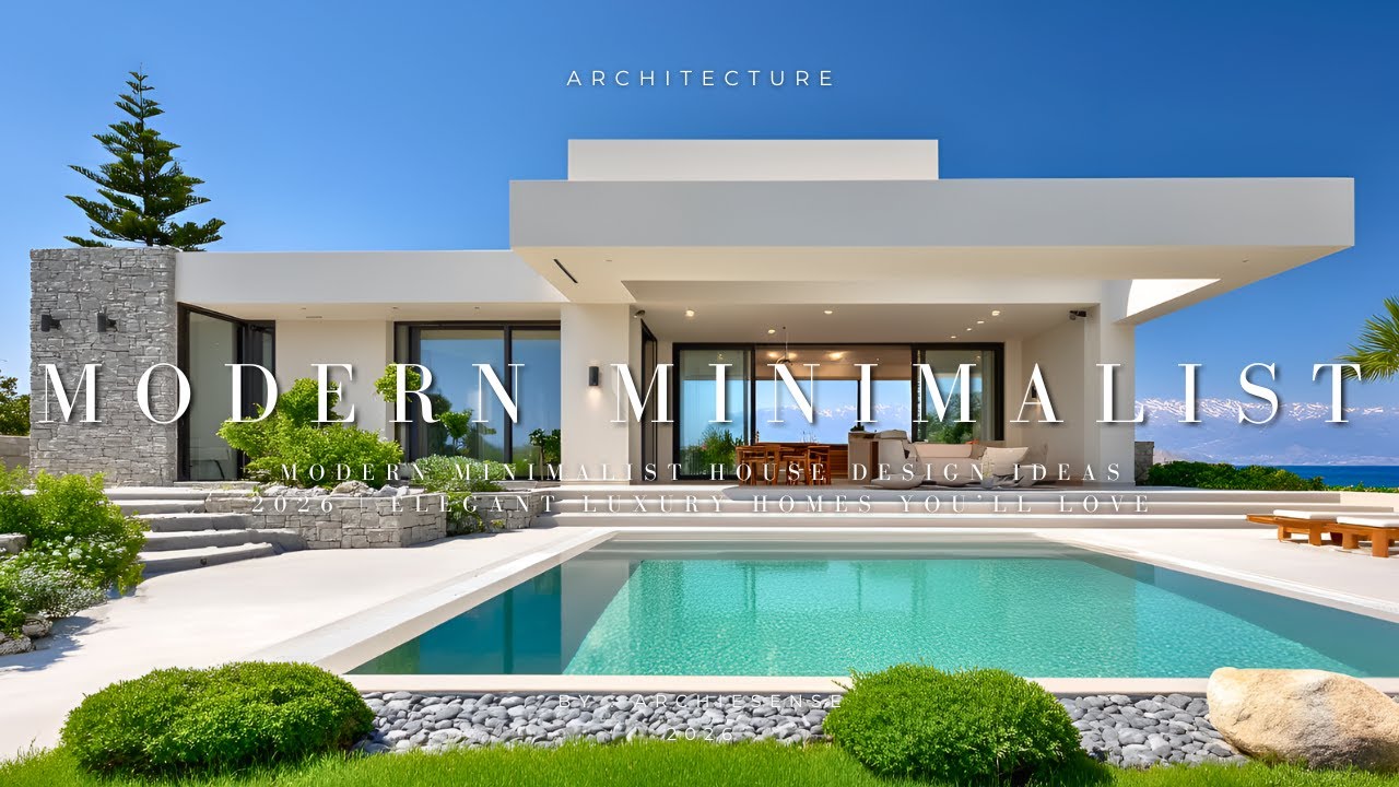 Top 25 Modern Minimalist House Designs with Luxury Touch | Dream Home ...