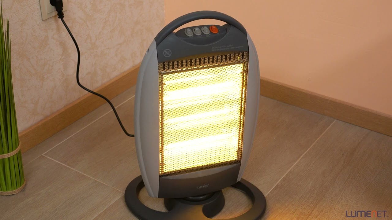 Standing Halogen Heater 1200 W - YouTube